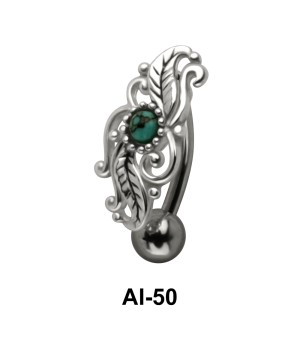 Attractive Belly Filigree Piercing AI-50