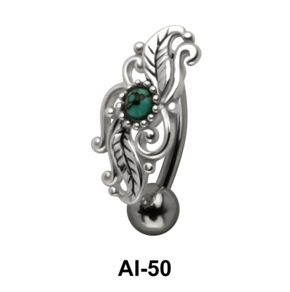 Attractive Belly Filigree Piercing AI-50