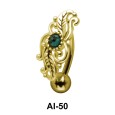 Attractive Belly Filigree Piercing AI-50