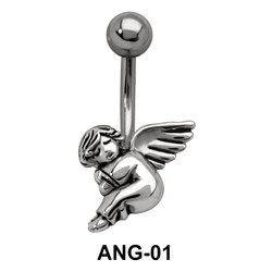 Seating Fairy Shaped Belly Piercing ANG-01
