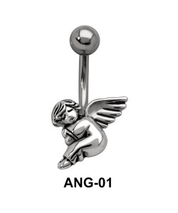 Seating Fairy Shaped Belly Piercing ANG-01