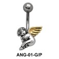 Seating Fairy Shaped Belly Piercing ANG-01