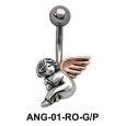 Seating Fairy Shaped Belly Piercing ANG-01