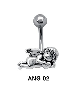 Sleeping Fairy Shaped Belly Piercing ANG-02 