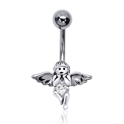 Elf Shaped Belly Piercing ANG-04 