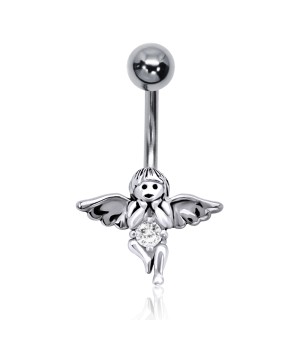 Elf Shaped Belly Piercing ANG-04 