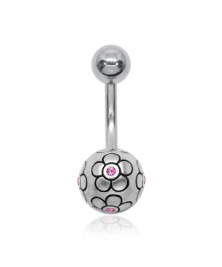 Flower Ball Belly Piercing APB-155