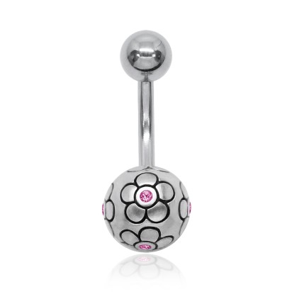 Flower Ball Belly Piercing APB-155