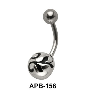 Leafy Design on ball Belly Piercing APB-156