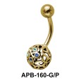 Cute Butterfly Ball Belly Piercing APB-160 