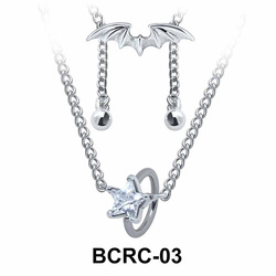 Star CZ Closure Rings Belly Piercing Chains BCRC-03