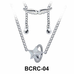 Star Closure Rings Belly Piercing Chains BCRC-04
