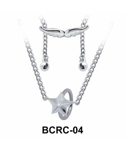 Star Closure Rings Belly Piercing Chains BCRC-04