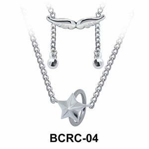 Star Closure Rings Belly Piercing Chains BCRC-04