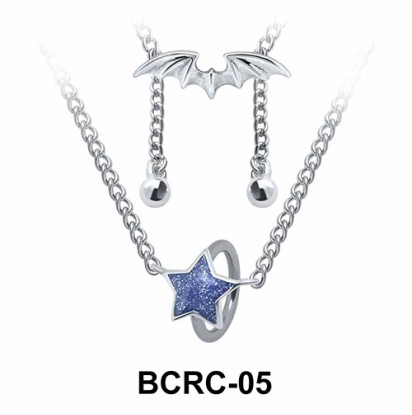 Enamel Star Closure Rings Belly Piercing Chains BCRC-05