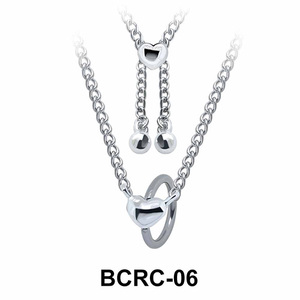 Heart Closure Rings Belly Piercing Chains BCRC-06