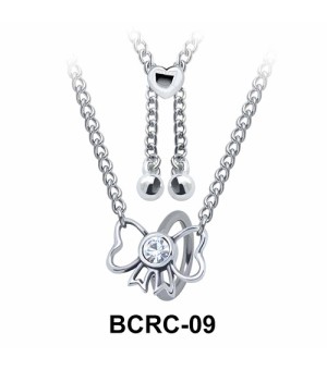 Pretty Bow Closure Rings Belly Piercing Chains BCRC-09