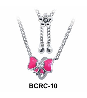 Enamel Bow Closure Rings Belly Piercing Chains BCRC-10