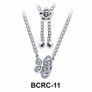 Butterfly Closure Rings Belly Piercing Chains BCRC-11