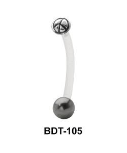 Peace Symbol Belly Piercing BDT-105