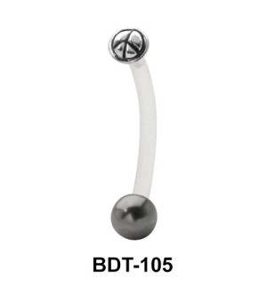 Peace Symbol Belly Piercing BDT-105