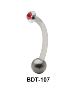 Stone Set Upper Belly Piercing BDT-107