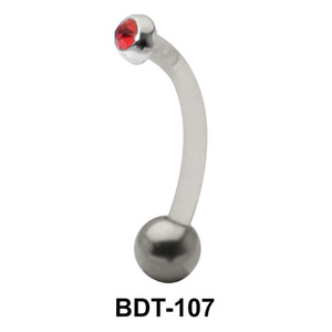 Stone Set Upper Belly Piercing BDT-107