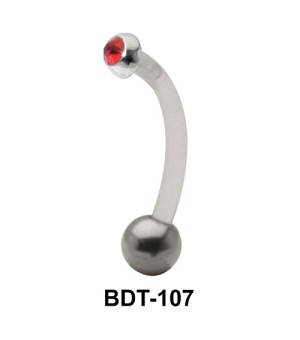 Stone Set Upper Belly Piercing BDT-107