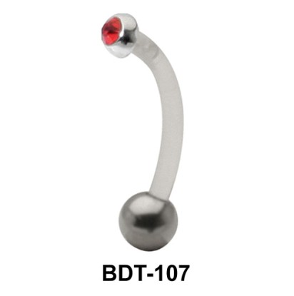 Stone Set Upper Belly Piercing BDT-107