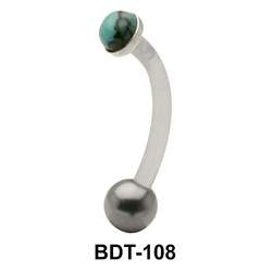 Stone Studded Upper Belly Piercing BDT-108