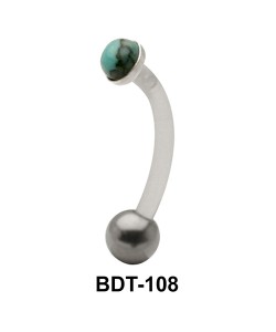 Stone Studded Upper Belly Piercing BDT-108