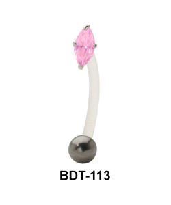 Marquise Stoned Belly Piercing BDT-113