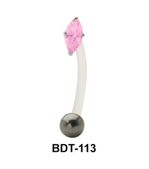 Marquise Stoned Belly Piercing BDT-113