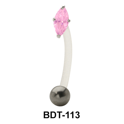 Marquise Stoned Belly Piercing BDT-113
