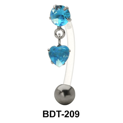 Aqua Stone Belly Piercing BDT-209