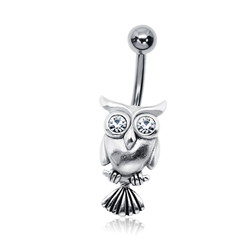 Owl Shaped Belly Piercing BOWL-05