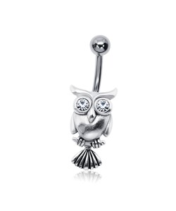 Owl Shaped Belly Piercing BOWL-05