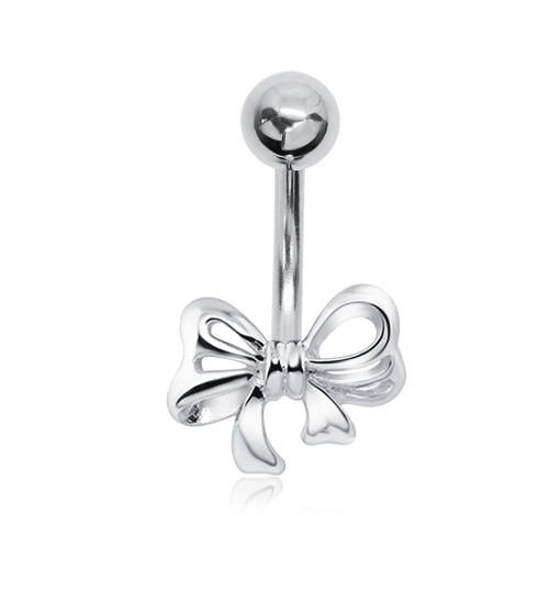 ♡ 1.0 pretty pink bow belly piercing v1