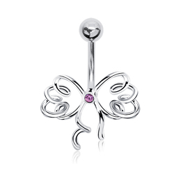 Beautiful Bow Shaped Belly Piercing BP-1002