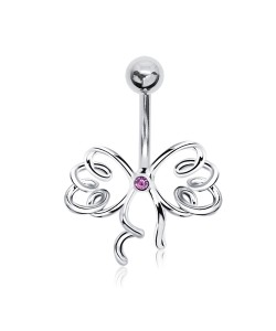 Beautiful Bow Shaped Belly Piercing BP-1002