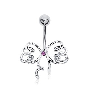 Beautiful Bow Shaped Belly Piercing BP-1002