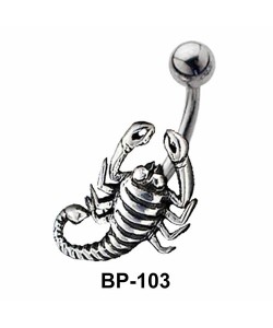 Scorpion Shaped Belly Piercing BP-103