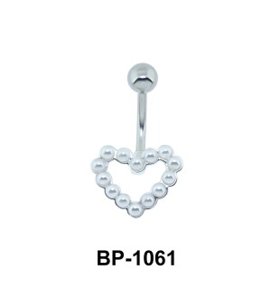 Pearl Heart Belly Pearl Piercing BP-1061