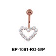 Pearl Heart Belly Pearl Piercing BP-1061