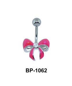 Pink Bow Belly Piercing BP-1062