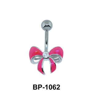 Pink Bow Belly Piercing BP-1062