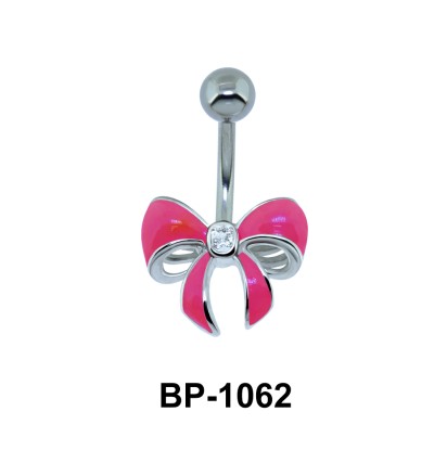 Pink Bow Belly Piercing BP-1062