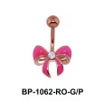 Pink Bow Belly Piercing BP-1062