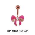 Pink Bow Belly Piercing BP-1062