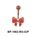 Yellow Bow Belly Piercing BP-1063